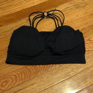 Sports bra with strappy back